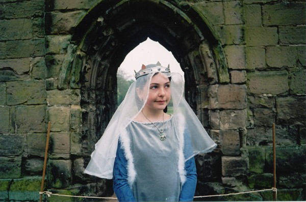 Medieval Crown worn with a veil