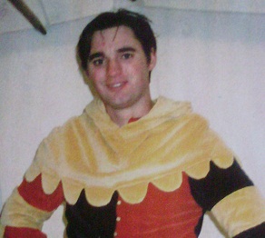 Gold Velvet Hood with 'U' Daggs and long Liripipe