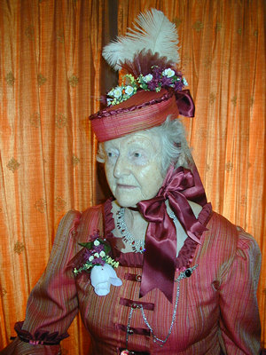 Victorian 'Pork Pie' Hat font view Victorian 'Pork Pie' Hat