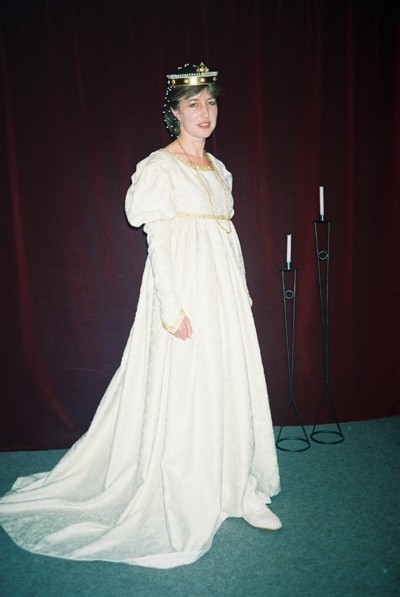 Cream brocade Italian style underdress Cream brocade Italian style underdress