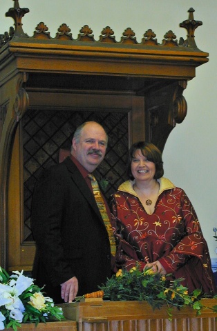 Jo and her Husband John, on their Wedding Day Jo and her Husband John, on their Wedding Day